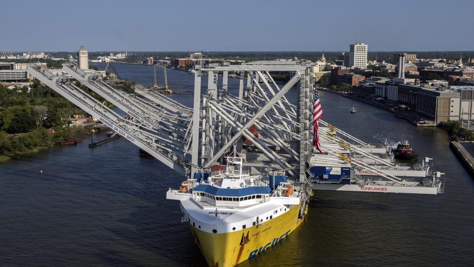 Big Barges Bound for Savannah - Savannah, GA