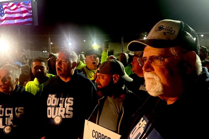 ILA’s Daggett promises dockworkers ‘great contract’ as strike begins