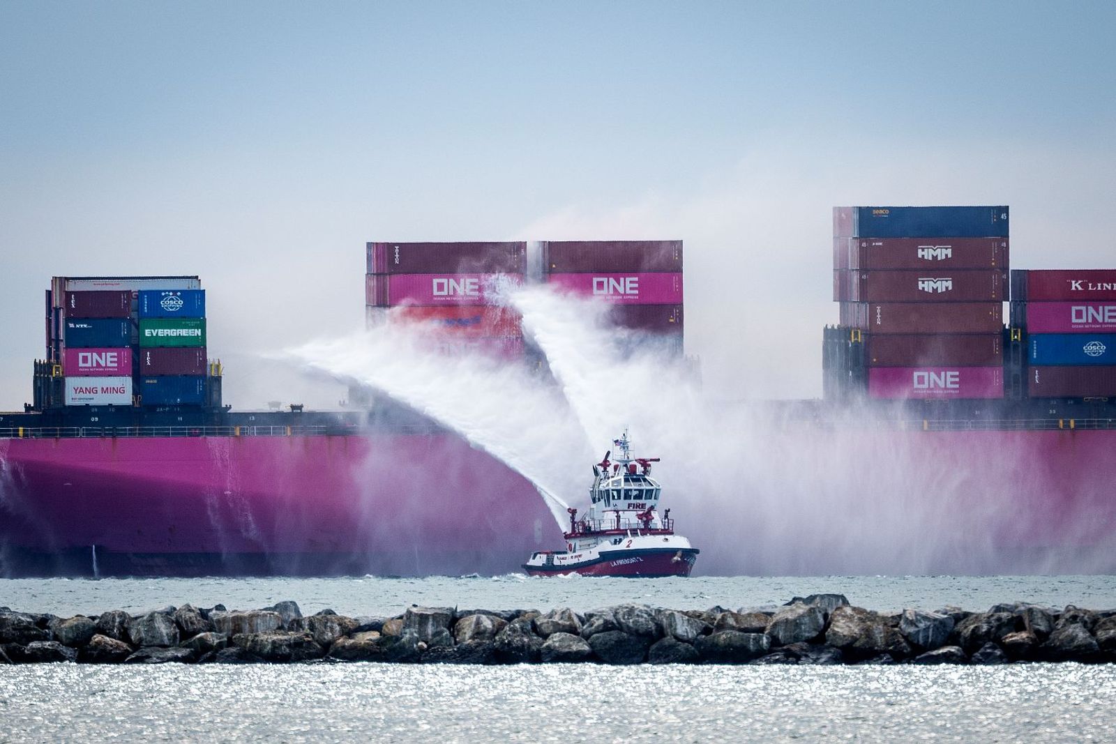Normal operations resume at Port of Los Angeles following vessel electrical fire