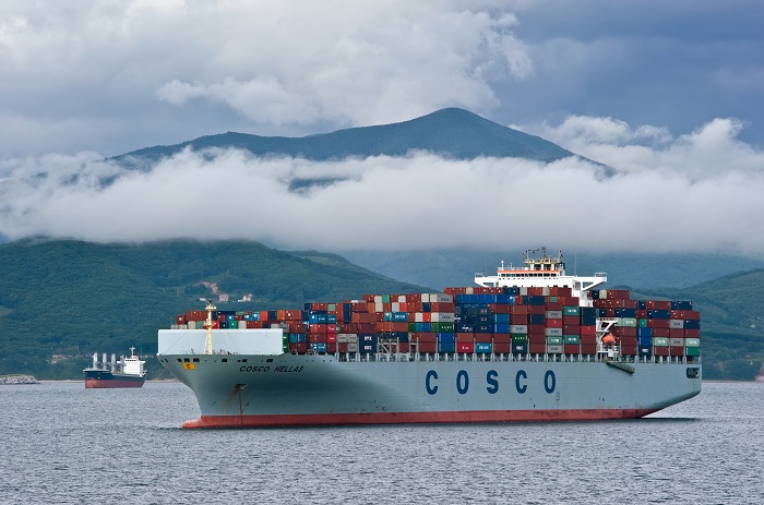 COSCO có bao nhiêu tàu container hiện đang hoạt động?

