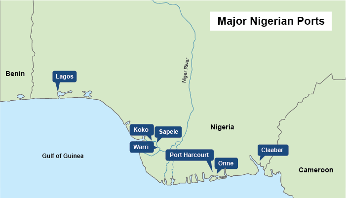 Nigeria Ports Map